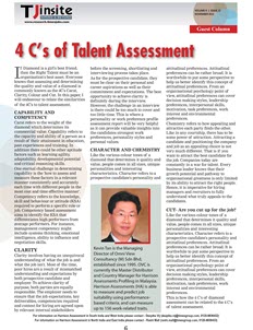 guest column 4cs of talent assessment by kt nov 2012